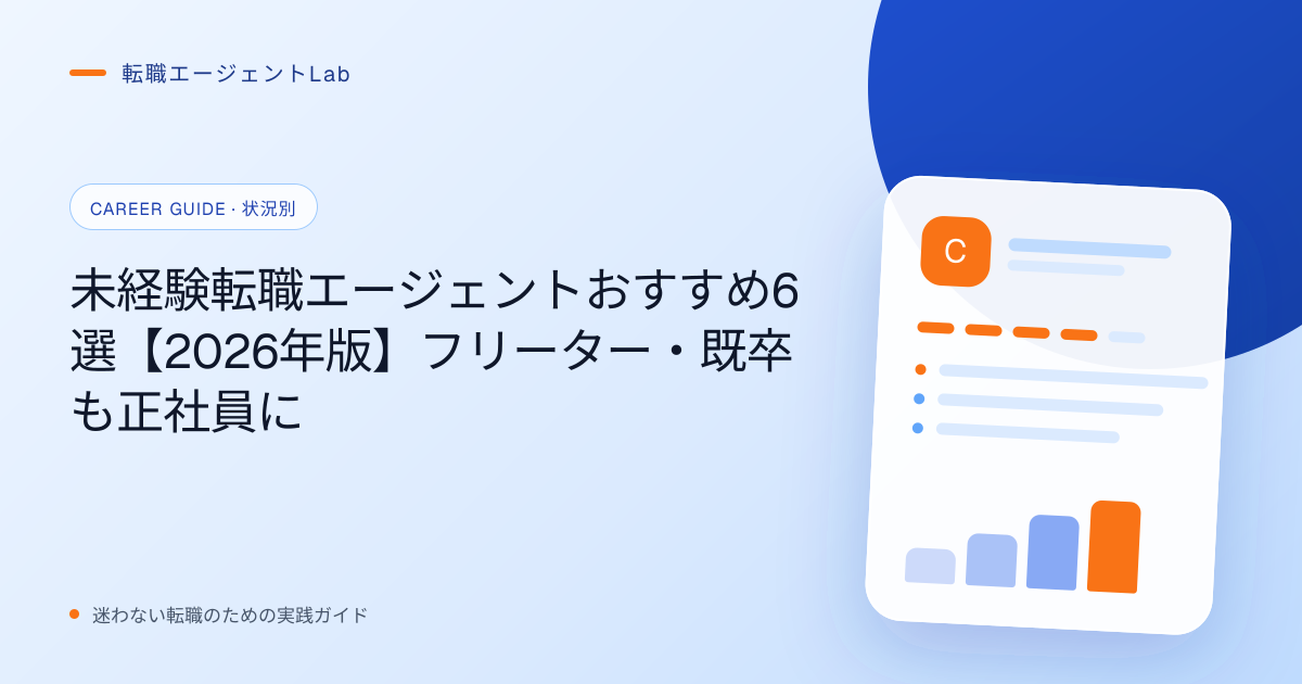 未経験転職エージェントおすすめ6選【2026年版】フリーター・既卒も正社員にのサムネイル