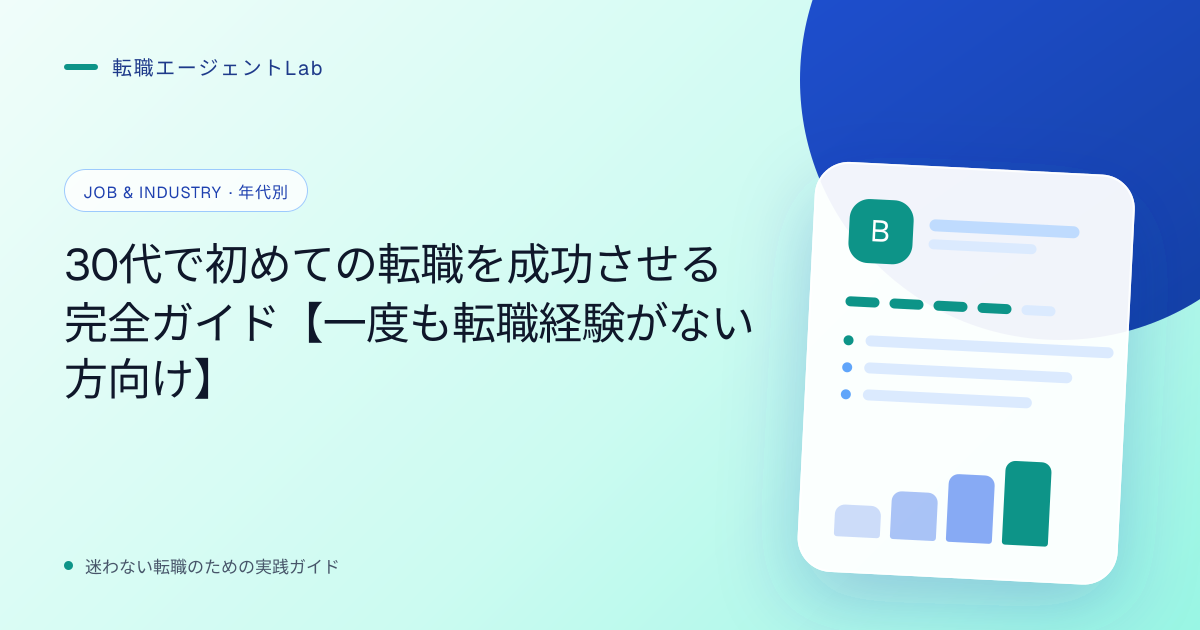 30代で初めての転職を成功させる完全ガイド【一度も転職経験がない方向け】のサムネイル