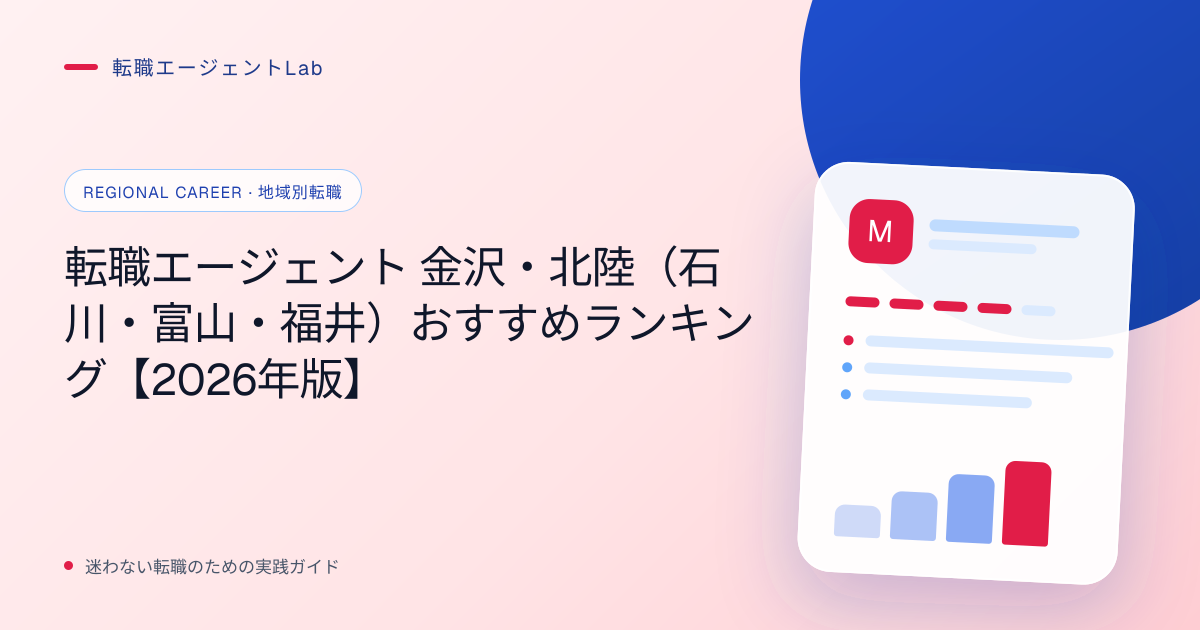 転職エージェント 金沢・北陸（石川・富山・福井）おすすめランキング【2026年版】のサムネイル