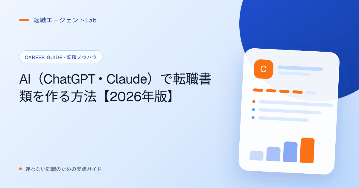AI（ChatGPT・Claude）で転職書類を作る方法【2026年版】のサムネイル