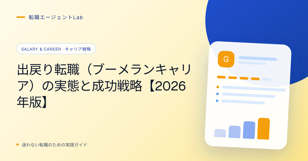 出戻り転職（ブーメランキャリア）の実態と成功戦略【2026年版】のサムネイル