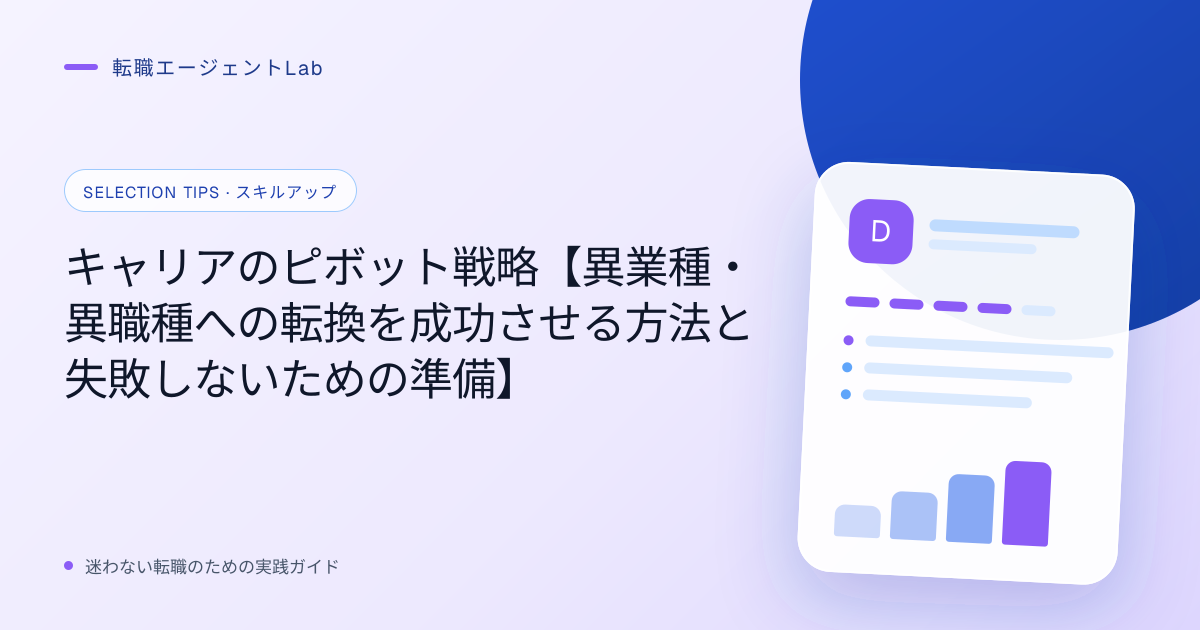 キャリアのピボット戦略【異業種・異職種への転換を成功させる方法と失敗しないための準備】のサムネイル