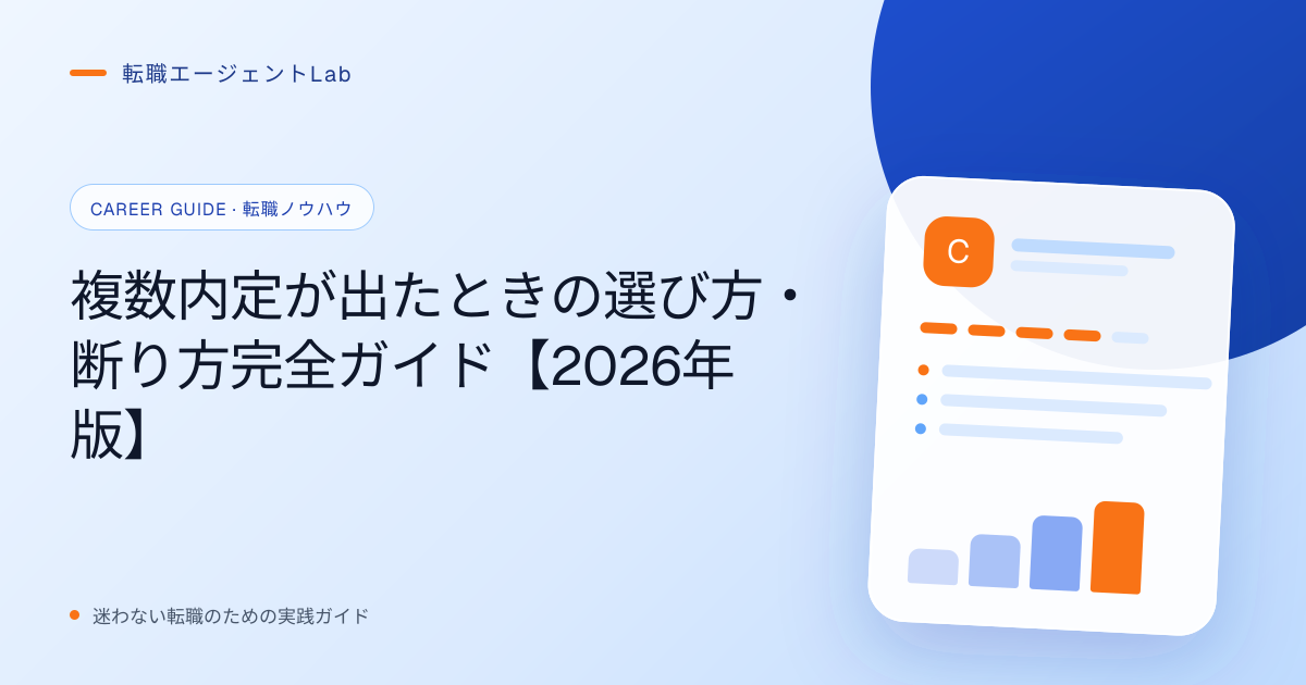 複数内定が出たときの選び方・断り方完全ガイド【2026年版】のサムネイル