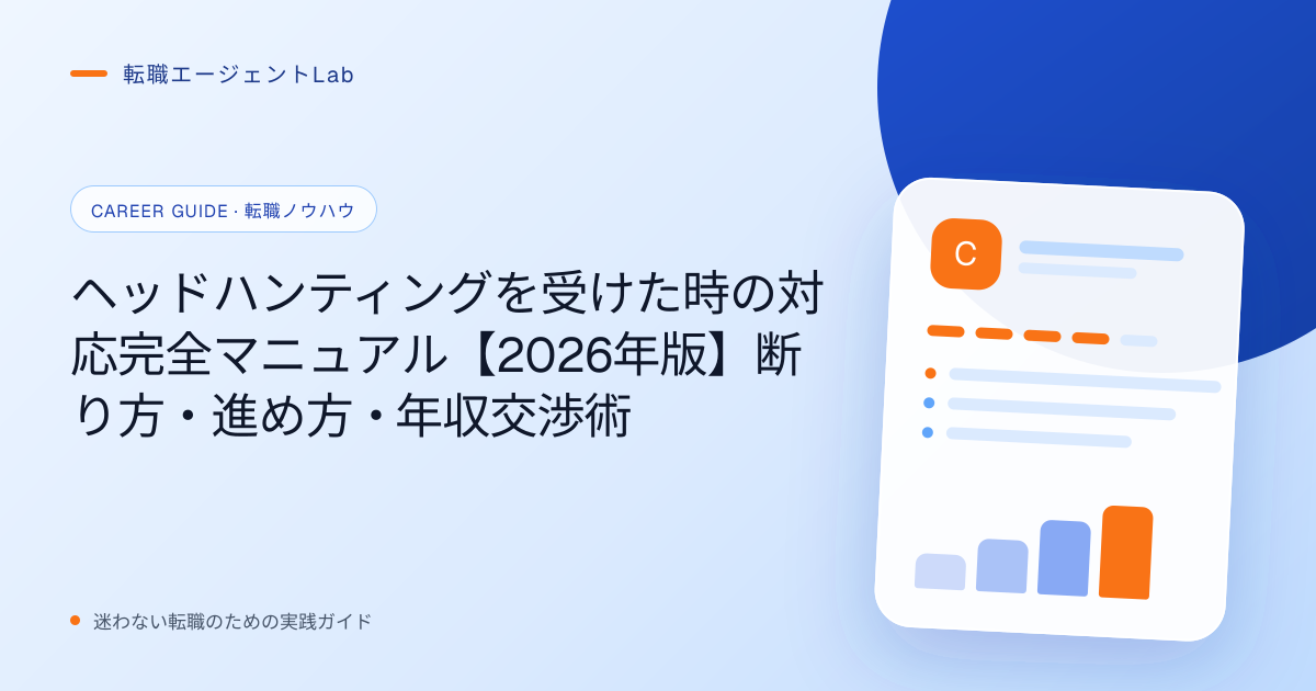 ヘッドハンティングを受けた時の対応完全マニュアル【2026年版】断り方・進め方・年収交渉術のサムネイル