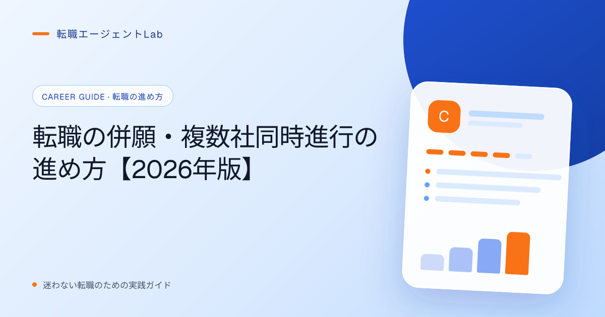 転職の併願・複数社同時進行の進め方【2026年版】のサムネイル