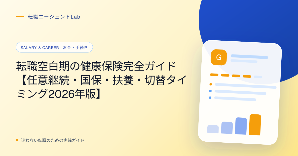 転職空白期の健康保険完全ガイド【任意継続・国保・扶養・切替タイミング2026年版】のサムネイル