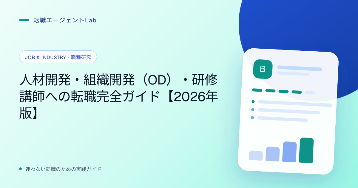 人材開発・組織開発（OD）・研修講師への転職完全ガイド【2026年版】のサムネイル