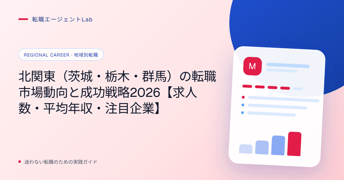 北関東（茨城・栃木・群馬）の転職市場動向と成功戦略2026【求人数・平均年収・注目企業】のサムネイル