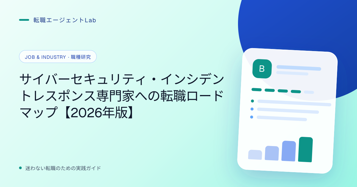 サイバーセキュリティ・インシデントレスポンス専門家への転職ロードマップ【2026年版】のサムネイル