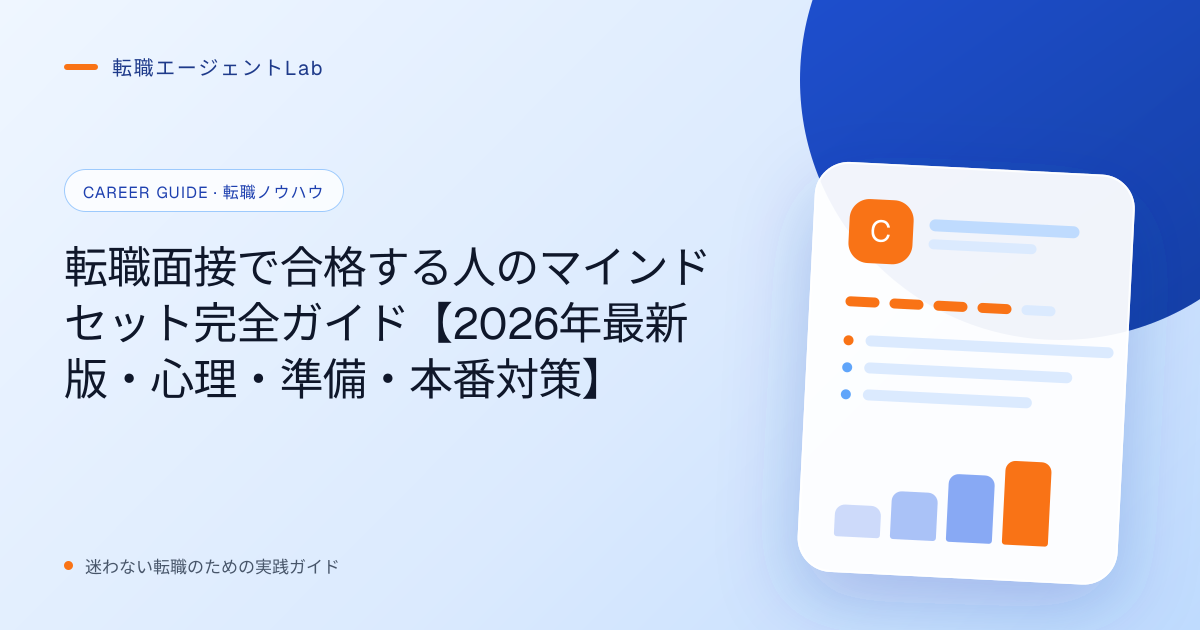 転職面接で合格する人のマインドセット完全ガイド【2026年最新版・心理・準備・本番対策】のサムネイル