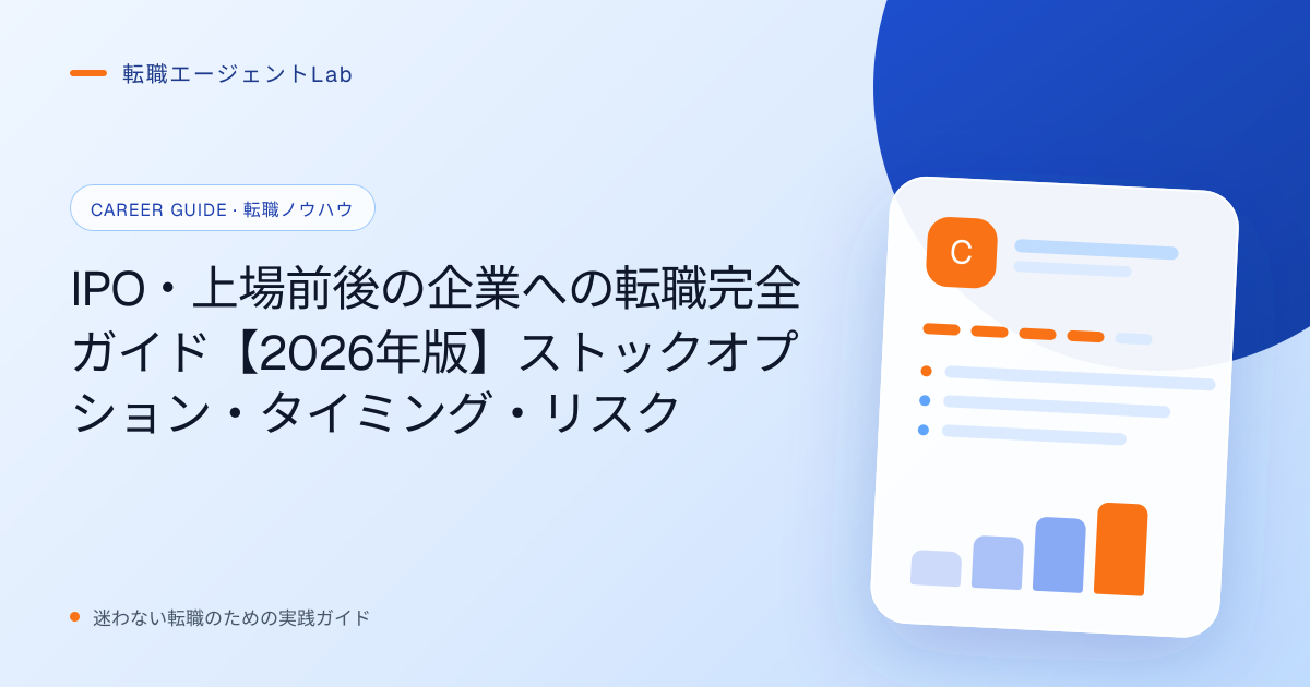 IPO・上場前後の企業への転職完全ガイド【2026年版】ストックオプション・タイミング・リスクのサムネイル