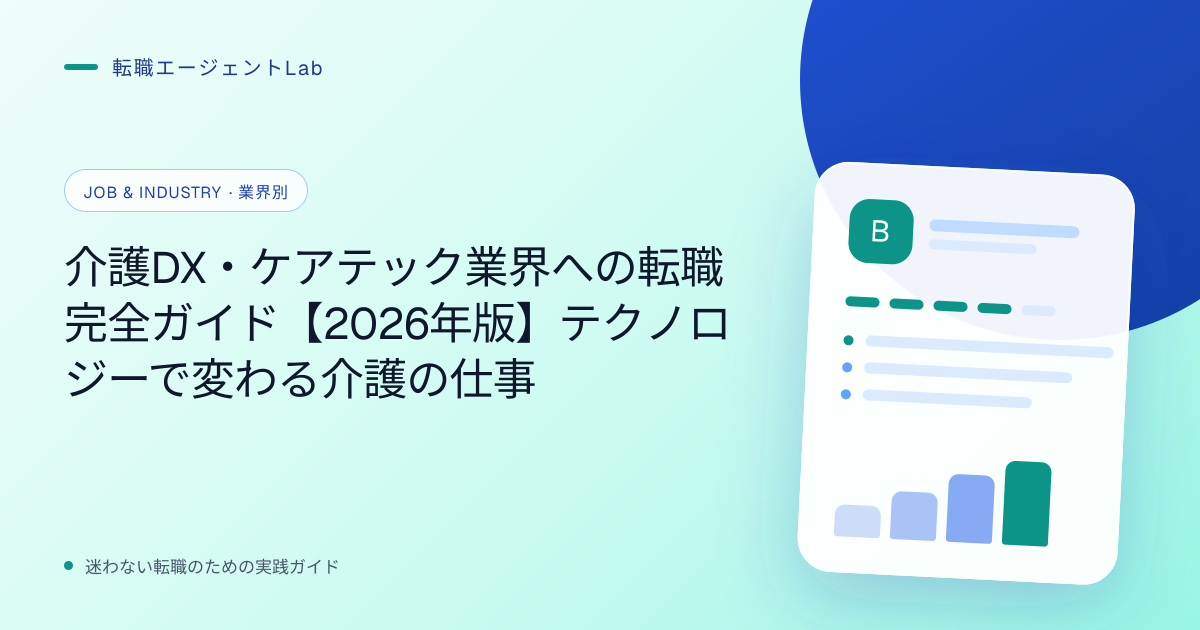 介護DX・ケアテック業界への転職完全ガイド【2026年版】テクノロジーで変わる介護の仕事のサムネイル