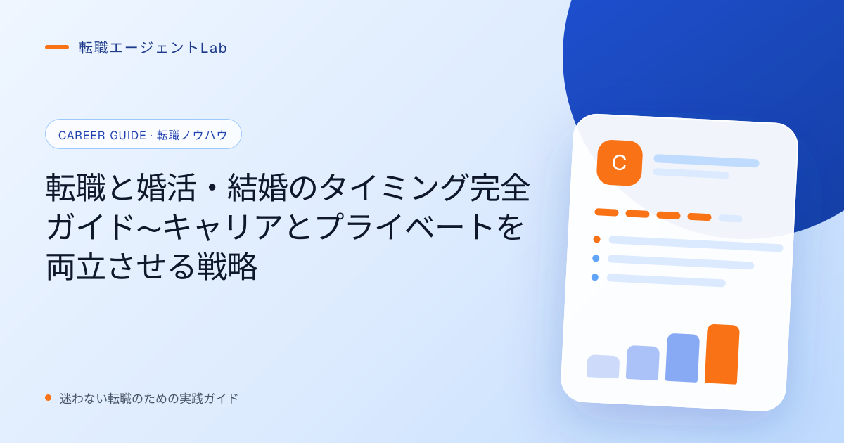転職と婚活・結婚のタイミング完全ガイド〜キャリアとプライベートを両立させる戦略のサムネイル