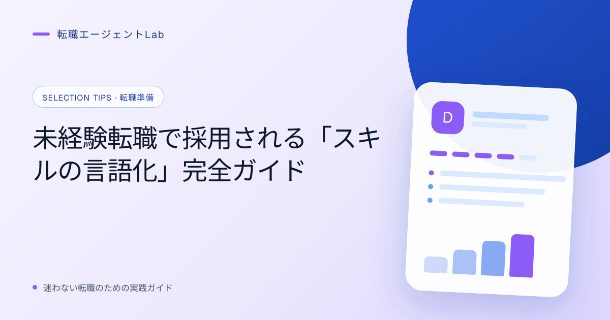未経験転職で採用される「スキルの言語化」完全ガイドのサムネイル
