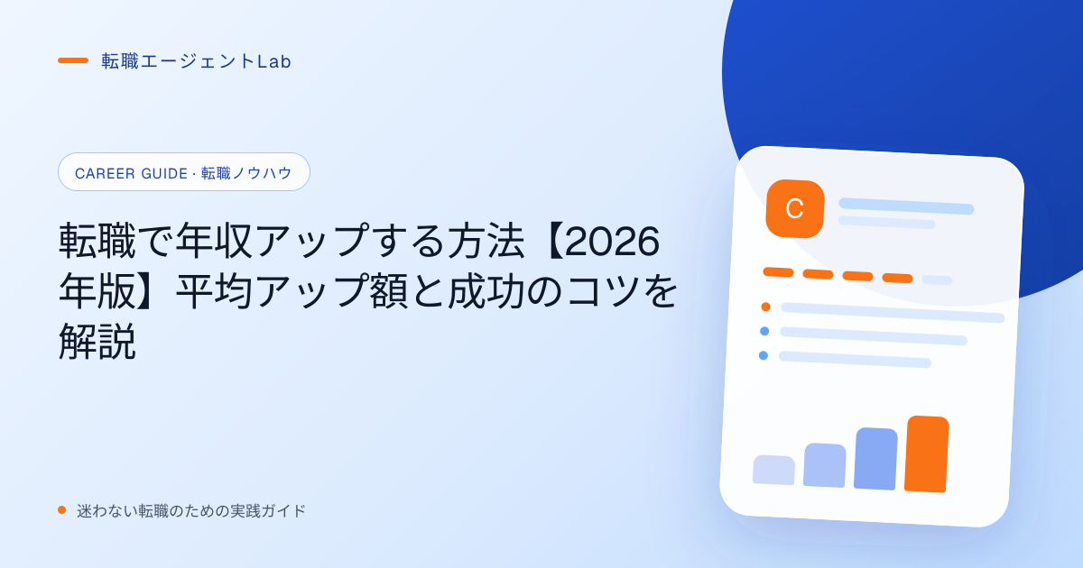 転職で年収アップする方法【2026年版】平均アップ額と成功のコツを解説のサムネイル