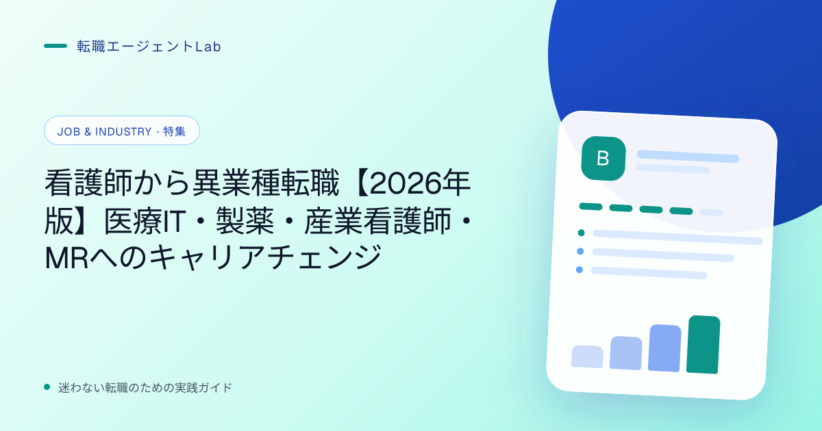 看護師から異業種転職【2026年版】医療IT・製薬・産業看護師・MRへのキャリアチェンジのサムネイル