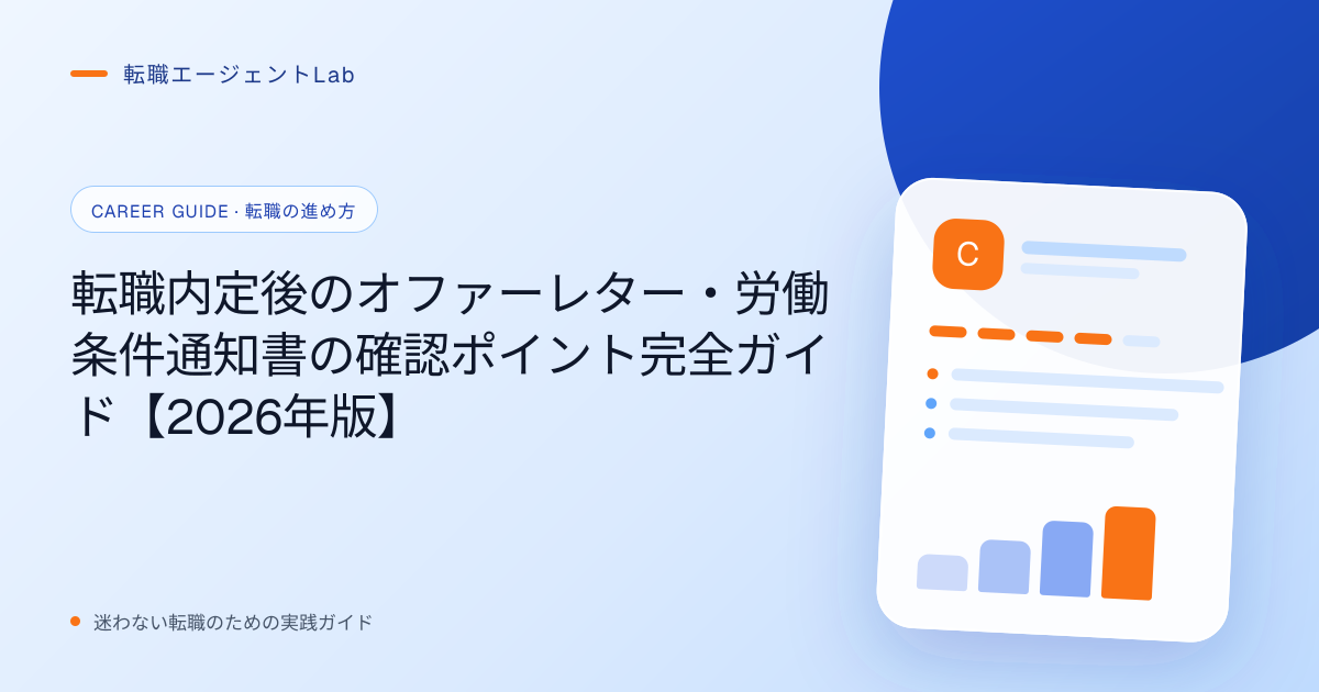 転職内定後のオファーレター・労働条件通知書の確認ポイント完全ガイド【2026年版】のサムネイル
