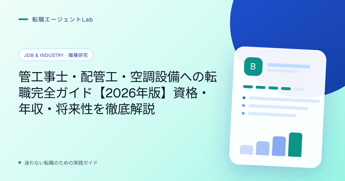 管工事士・配管工・空調設備への転職完全ガイド【2026年版】資格・年収・将来性を徹底解説のサムネイル