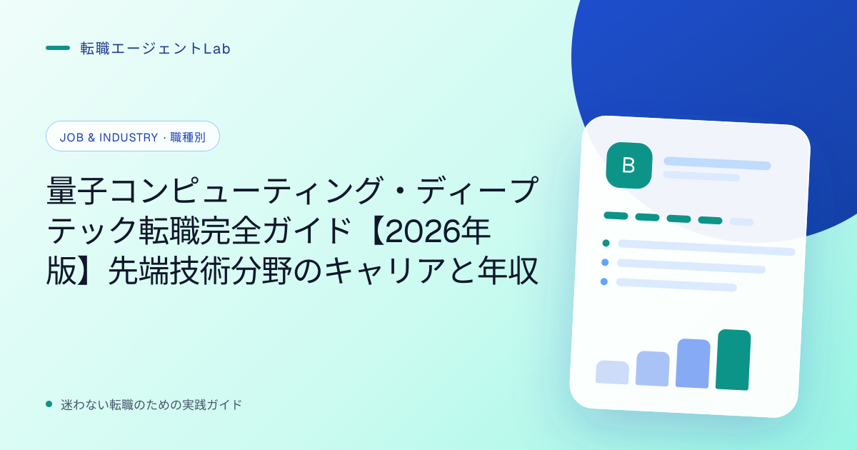 量子コンピューティング・ディープテック転職完全ガイド【2026年版】先端技術分野のキャリアと年収のサムネイル