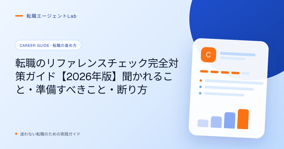 転職のリファレンスチェック完全対策ガイド【2026年版】聞かれること・準備すべきこと・断り方のサムネイル