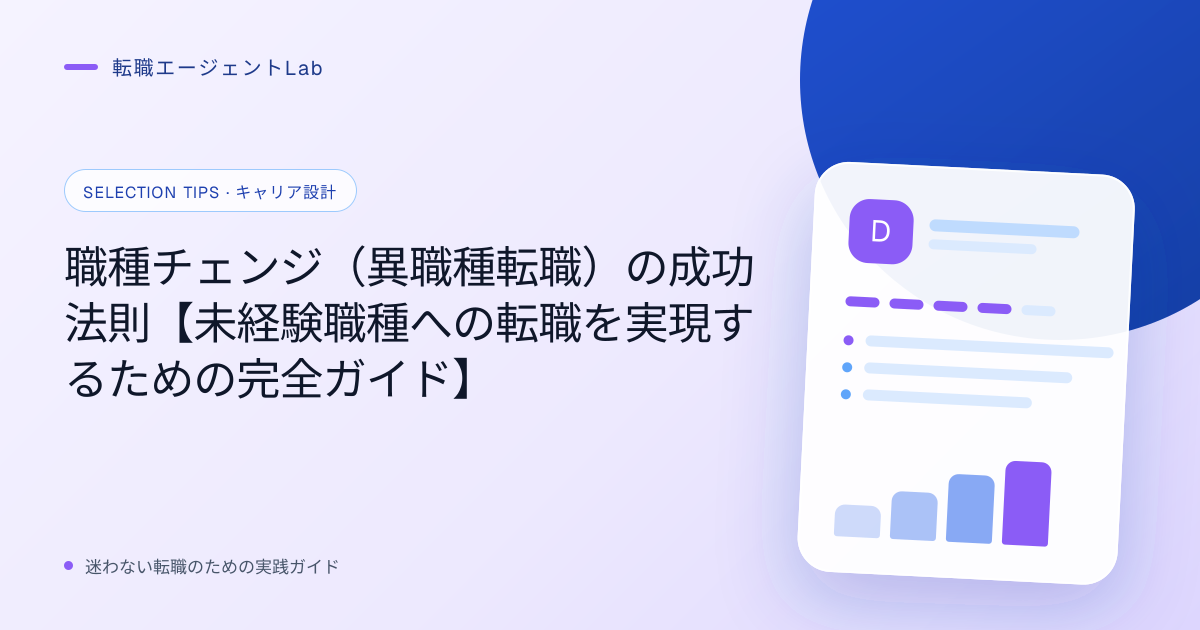 職種チェンジ（異職種転職）の成功法則【未経験職種への転職を実現するための完全ガイド】のサムネイル