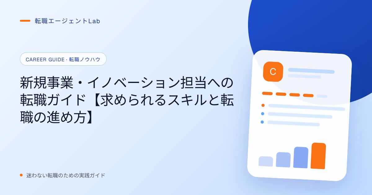 新規事業・イノベーション担当への転職ガイド【求められるスキルと転職の進め方】のサムネイル