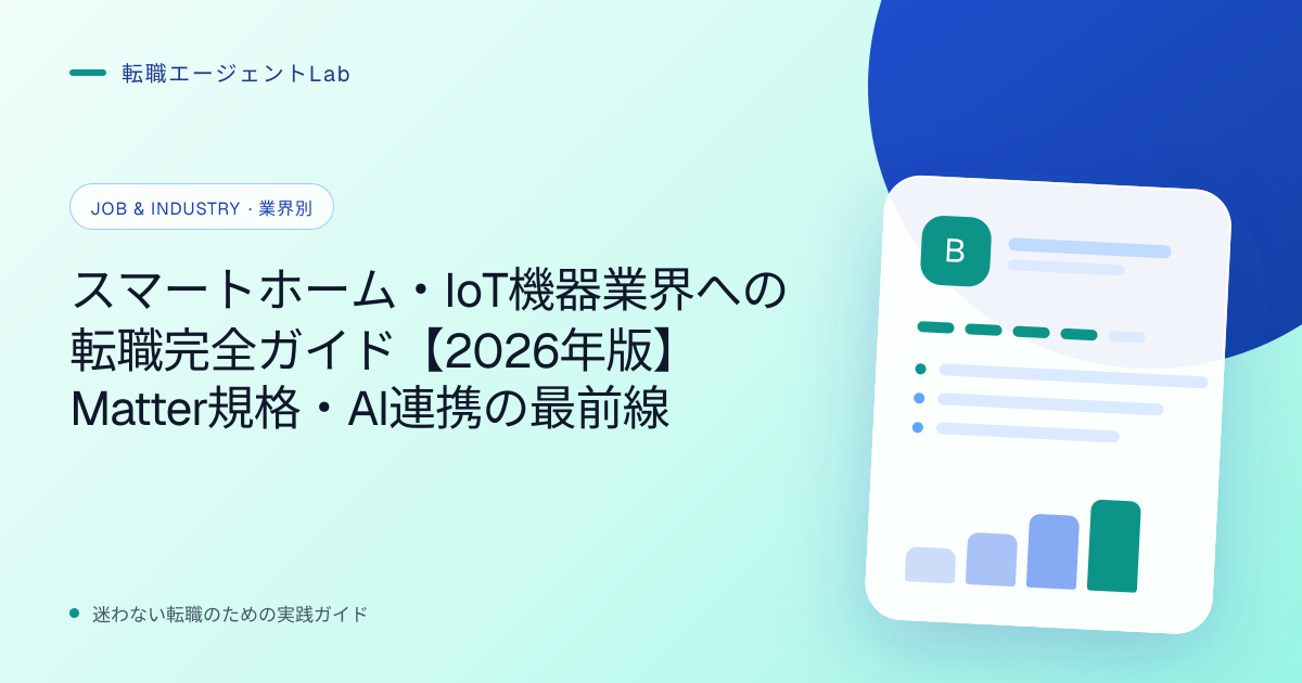 スマートホーム・IoT機器業界への転職完全ガイド【2026年版】Matter規格・AI連携の最前線のサムネイル