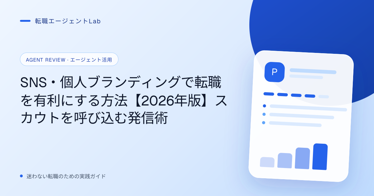 SNS・個人ブランディングで転職を有利にする方法【2026年版】スカウトを呼び込む発信術のサムネイル