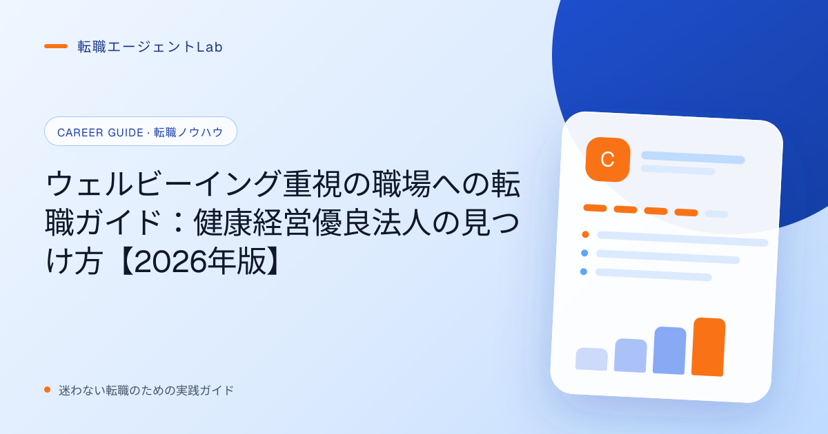 ウェルビーイング重視の職場への転職ガイド：健康経営優良法人の見つけ方【2026年版】のサムネイル