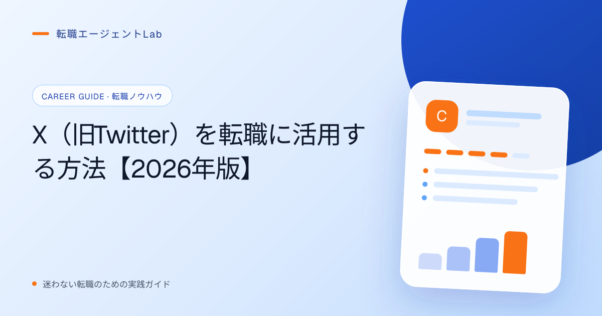 X（旧Twitter）を転職に活用する方法【2026年版】のサムネイル