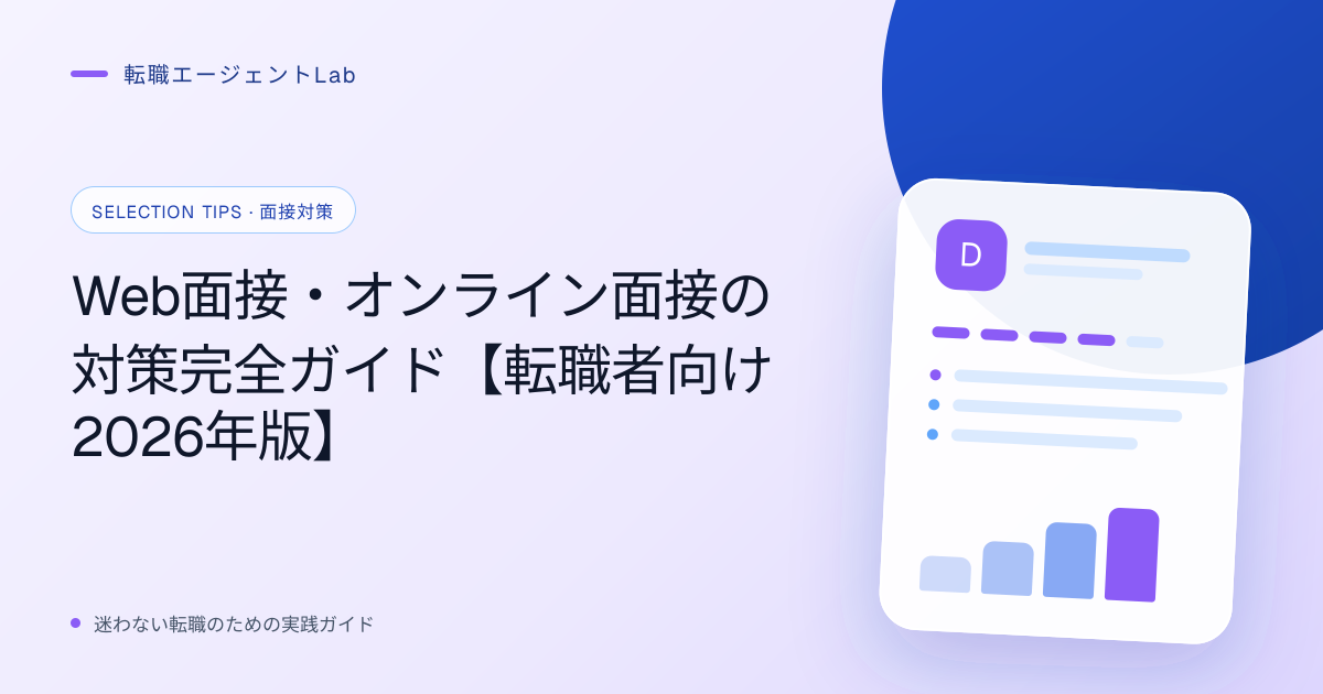 Web面接・オンライン面接の対策完全ガイド【転職者向け2026年版】のサムネイル